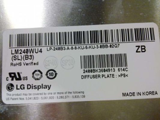 شاشة LM240WU4-SLB3 LG مقاس 24.0 بوصة 1920 (RGB) × 1200400 شمعة / متر مربع شاشة LCD صناعية