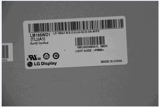 شاشة إل جي LM195WD1-TLA1 مقاس 19.5 بوصة 1600 (RGB) × 900250 شمعة / متر مربع شاشة LCD الصناعية