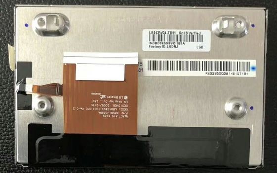 43" 480x1080 400cd/M2 Tft Lcd Display 128PPI LB043WQ4-TD01 70/70/60/50 (النوع.) ((CR≥10)