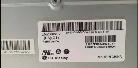 92PPI 23.8 &quot;شاشة Tft مربعة 250cd / m2 LM238WF2-SSG1