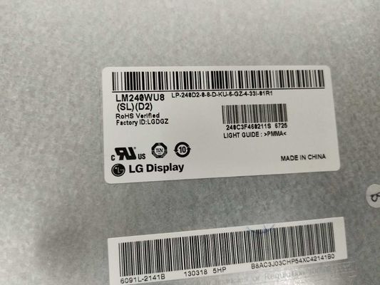 LM240WU8-SLD2 شاشة LG 24.0 بوصة 1920 (RGB) × 1200350 شمعة / متر مربع شاشة LCD الصناعية