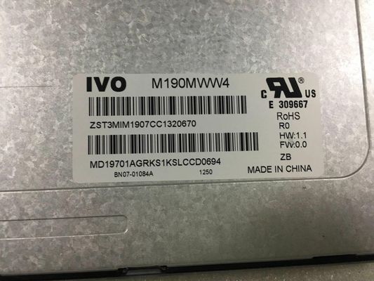 LM190WX2-TLK1 شاشة LG مقاس 19.0 بوصة 1440 (RGB) × 900250 شمعة / متر مربع شاشة LCD الصناعية