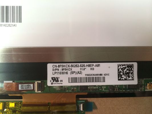 LP116WH6-SPA2 شاشة LG 11.6 بوصة 1366 (RGB) × 768 300 شمعة / متر مربع شاشة LCD الصناعية