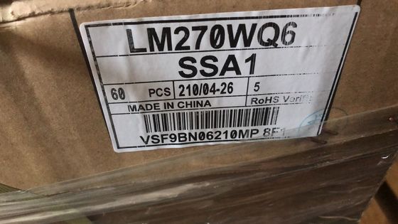 27.0 &quot;108PPI 2560 × 1440 لوحة Tft مربعة 300cd / m2 LM270WQ6-SSA1