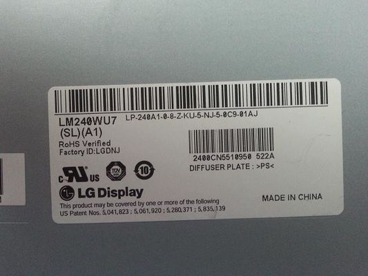 1920×1200 400cd/m2 مربع Tft العرض 94PPI LM240WU7-SLB3 89/89/89/89 (النوع) ((CR≥10)