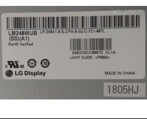 شاشة LM240WUB-SSA1 LG مقاس 24.0 بوصة 1920 (RGB) × 1200350 شمعة / متر مربع شاشة LCD الصناعية