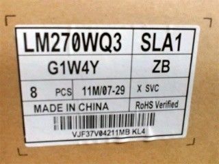 LM270WQ3-SLA1 شاشة LG مقاس 27.0 بوصة 2560 (RGB) × 1440350 شمعة / متر مربع شاشة LCD الصناعية