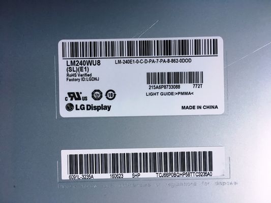 LM240WU8-SLD4 شاشة LG 24.0 بوصة 1920 (RGB) × 1200250 شمعة / متر مربع شاشة LCD الصناعية
