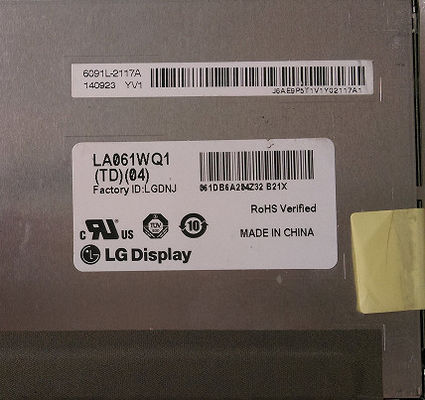 LA061WQ1-TD04 شاشة LG 6.1 &quot;480 (RGB) × 272250 شمعة / متر مربع شاشة LCD الصناعية