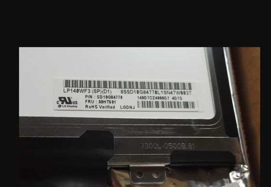 300cd / m2 14.0in 157PPI Square Tft Screen LP140WF3-SPD1 1920 × 1080