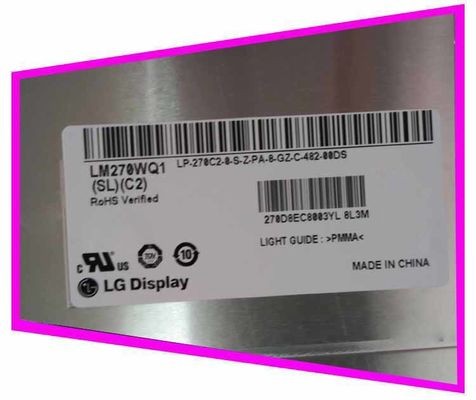 LM270WQ1-SDF1 شاشة LG مقاس 27.0 بوصة 2560 (RGB) × 1440440 شمعة / متر مربع شاشة LCD الصناعية
