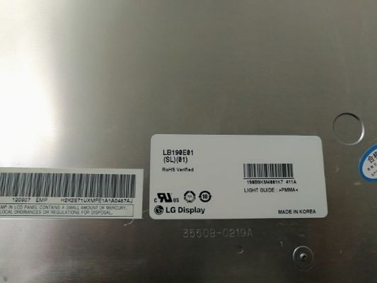 LB190E02-SL02 شاشة LG مقاس 19.0 بوصة 1280 (RGB) × 1024330 شمعة / متر مربع شاشة LCD الصناعية