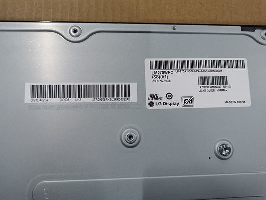 LM270WFC-SSA1 شاشة LG مقاس 27.0 بوصة 1920 (RGB) × 1080250 شمعة / متر مربع شاشة LCD صناعية