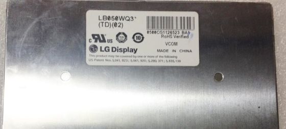 LB050WQ3-TD02 LG. شاشة LCD 5.0 " 480 × 272 ((RGB) 500 cd / m2 شاشة LCD صناعية