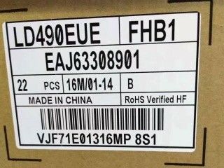 شاشة LG 49&quot; 450cd/m2 45PPI شاشة LCD WLED LD490EUE-FHB1 89/89/89/89 (النوع.) ((CR≥10)