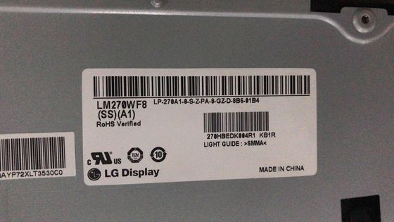 250cd/m2 81PPI لوحة LCD WLED 27.0 " LM270WF7-SSD1 LG العرض 89/89/89/89 (النوع.)