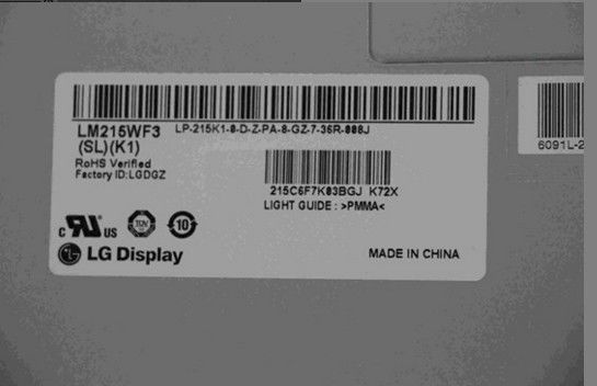 لوحة LCD صناعية 102PPI 250cd / m2 LM215WF3-SLK1 1920 × 1080 WLED