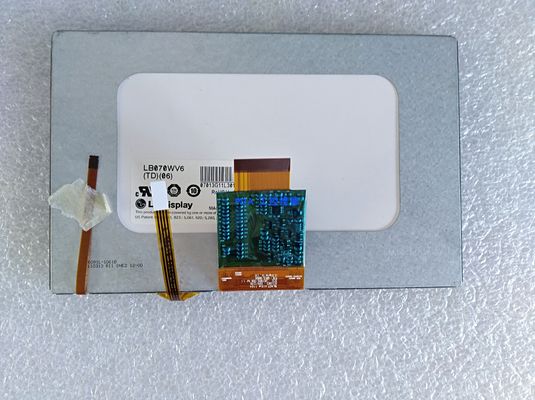 7.0" 800×480 350cd/M2 134PPI مربع شاشة Tft LB070WV6-TD08 65/65/50/60 (النوع.)