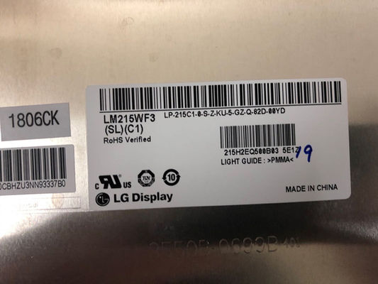 LCM 102PPI NTSC Industrial Lcd Display 1920 × 1080 250cd / m2 LM215WF3-SLC1