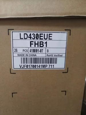 450cd / M2 RGB FHD 51PPI لوحة LCD مربعة 43 بوصة 1920 × 1080 LD430EUE-FHB1